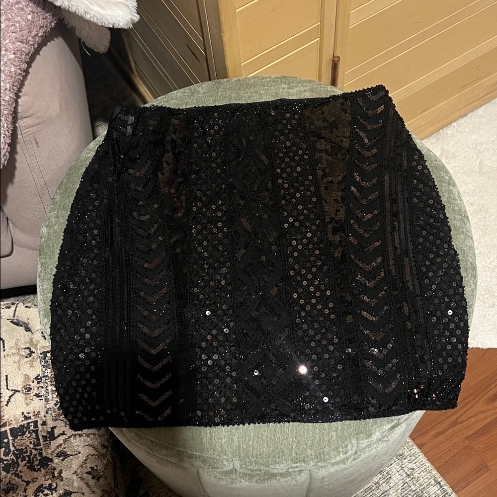 Mini Sequin Skirt